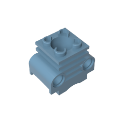 Cilindro de motor Technic con ranuras laterales-MyGobricksEs