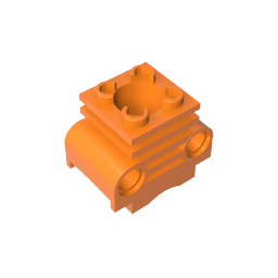 Cilindro de motor Technic con ranuras laterales-MyGobricksEs