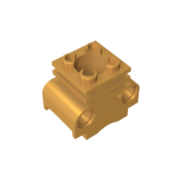 Cilindro de motor Technic con ranuras laterales-MyGobricksEs