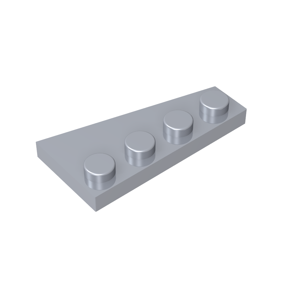 Placa de cuña 4 x 2 izquierda-MyGobricksEs