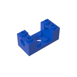 Ladrillo especial 2 x 4 x 1 1/3 con agujeros y recorte de 2 x 2-MyGobricksEs