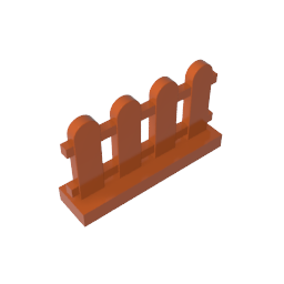 Valla de estacas 1 x 4 x 2-MyGobricksEs