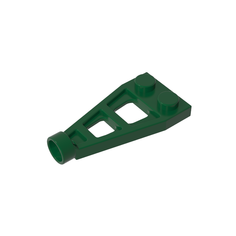 Placa especial 1 x 2 con receptáculo de perno largo (ala espacial)-MyGobricksEs