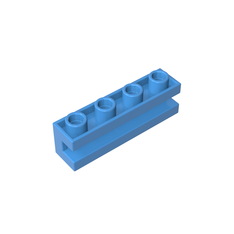 Ladrillo Especial 1 x 4 con Ranura-MyGobricksEs