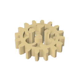 Engranaje Technic de 16 dientes con agujeros redondos [estilo antiguo]-MyGobricksEs
