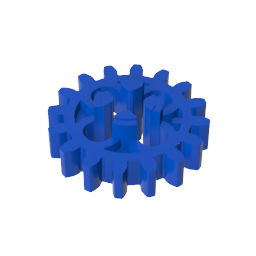 Engranaje Technic de 16 dientes con agujeros redondos [estilo antiguo]-MyGobricksEs