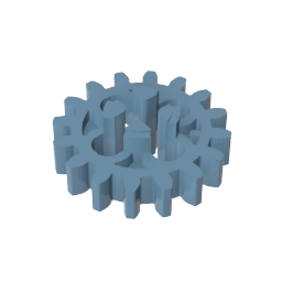 Engranaje Technic de 16 dientes con agujeros redondos [estilo antiguo]-MyGobricksEs