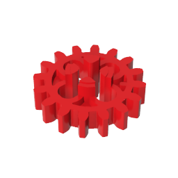 Engranaje Technic de 16 dientes con agujeros redondos [estilo antiguo]-MyGobricksEs