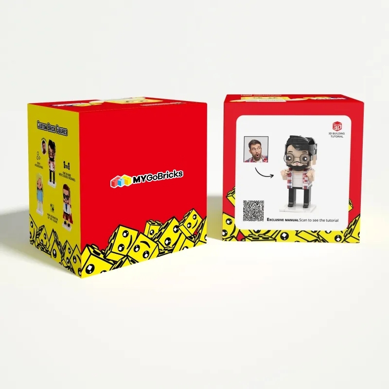 Caja de regalo exclusiva para figura de ladrillo