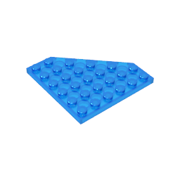 Placa de cuña de 6 x 6 esquinas cortadas-MyGobricksEs