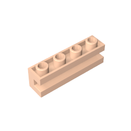 Ladrillo Especial 1 x 4 con Ranura-MyGobricksEs