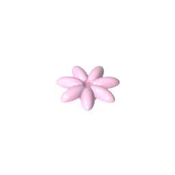 Planta, Kit de accesorios para exterior, Flor con 7 pétalos finos y alfiler-MyGobricksEs