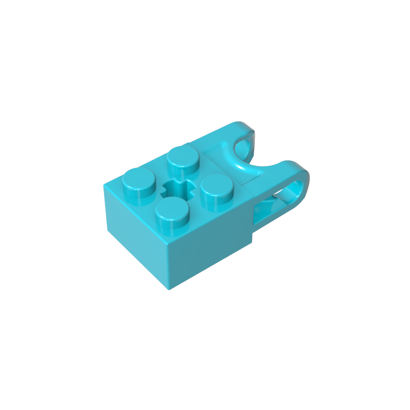 Technic Brick Special 2 x 2 con receptáculo de bola ancho y orificio para eje-MyGobricksEs
