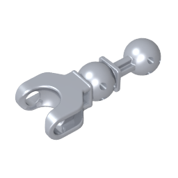 Figura esquelética grande, extremidad, 5L con rótula en el eje y cavidad esférica-MyGobricksEs