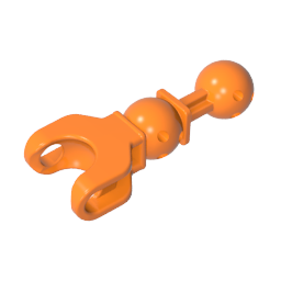 Figura esquelética grande, extremidad, 5L con rótula en el eje y cavidad esférica-MyGobricksEs