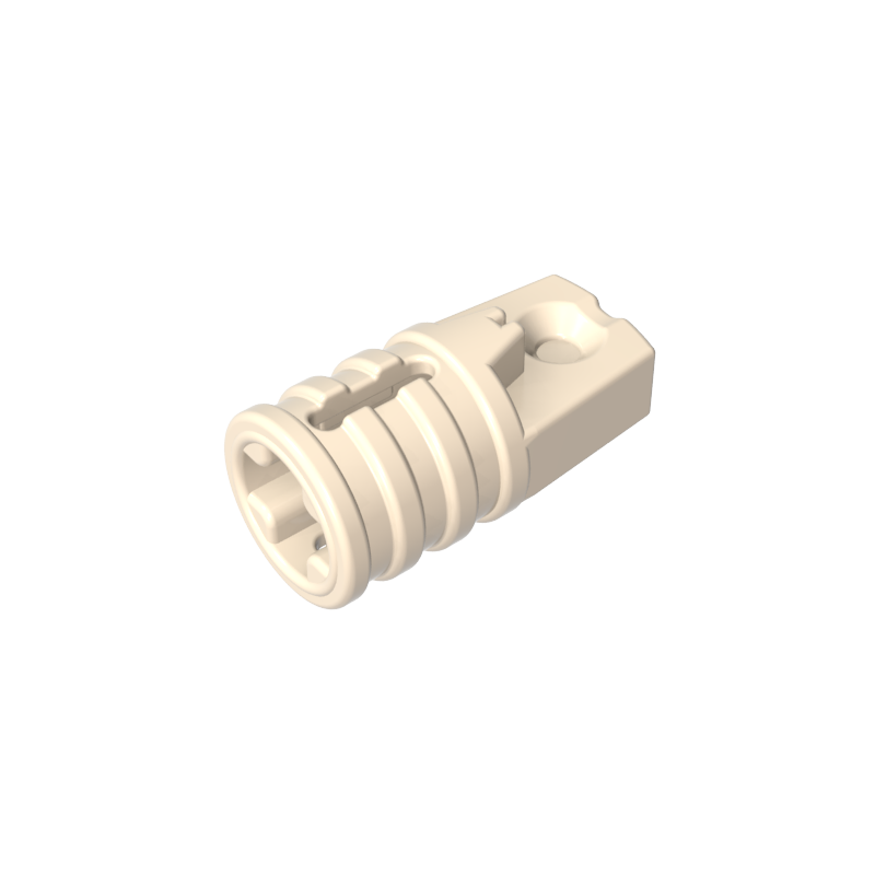 Cilindro de bisagra 1 x 2 con bloqueo con 1 dedo y orificio para eje en los extremos-MyGobricksEs