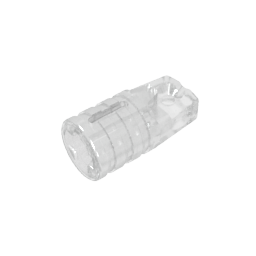 Cilindro de bisagra 1 x 2 con bloqueo con 1 dedo y orificio para eje en los extremos-MyGobricksEs
