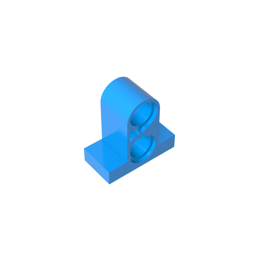 Placa de conector Technic Pin 1 x 2 x 1 2/3 [Dos orificios en la parte superior]-MyGobricksEs