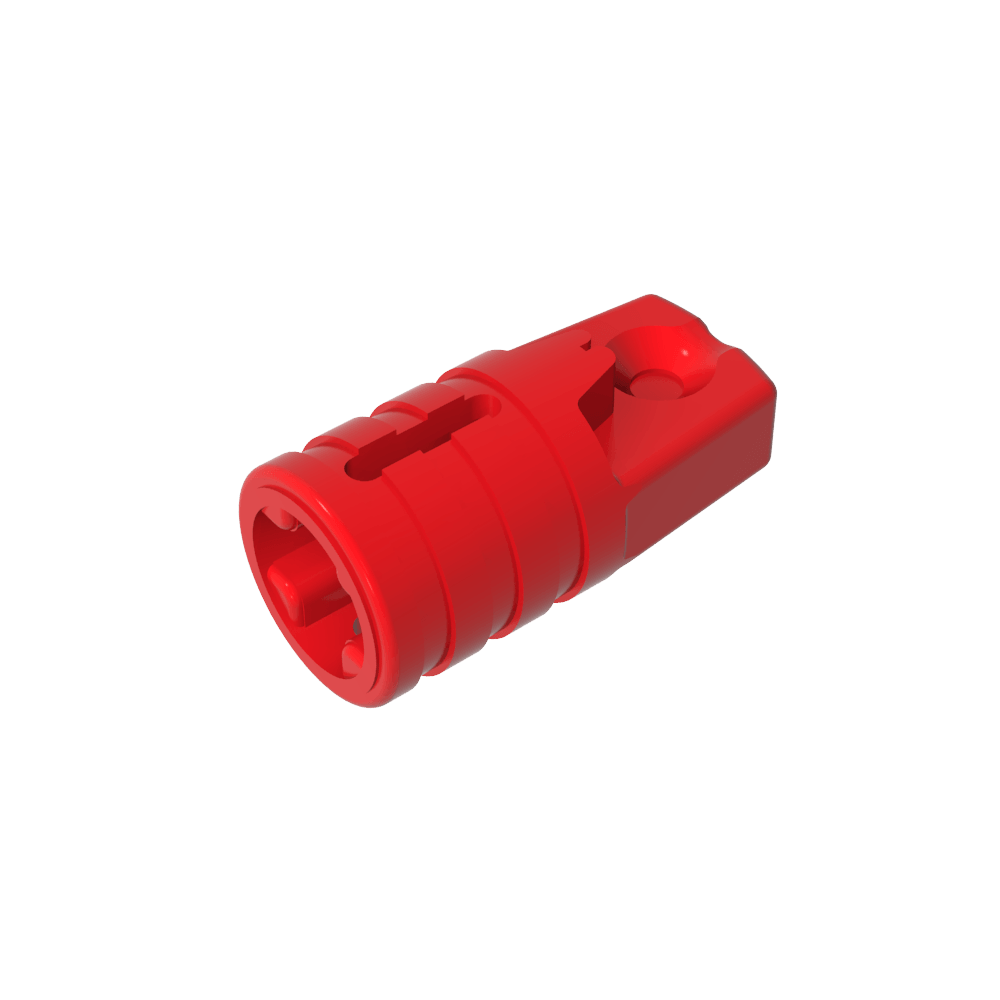 Cilindro de bisagra 1 x 2 con bloqueo con 1 dedo y orificio para eje en los extremos-MyGobricksEs