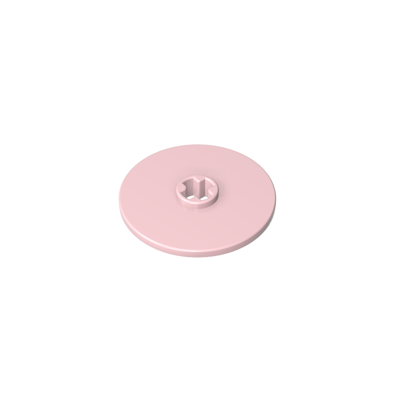 Placa circular con orificio para eje de 3x3