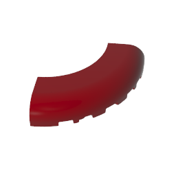 Esquina redonda de ladrillo de 5 x 5 x 1 con recortes inferiores [sin montantes] [arco de 1/4]-MyGobricksEs