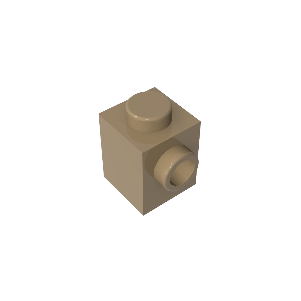 Ladrillo especial 1 x 1 con perno en 1 lado-MyGobricksEs
