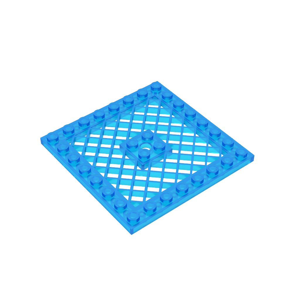 Placa especial 8 x 8 con rejilla [agujero en el centro]-MyGobricksEs