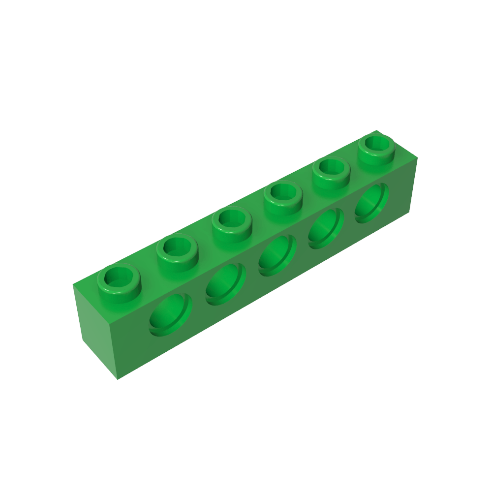 Ladrillo técnico 1 x 6 [5 agujeros]-MyGobricksEs