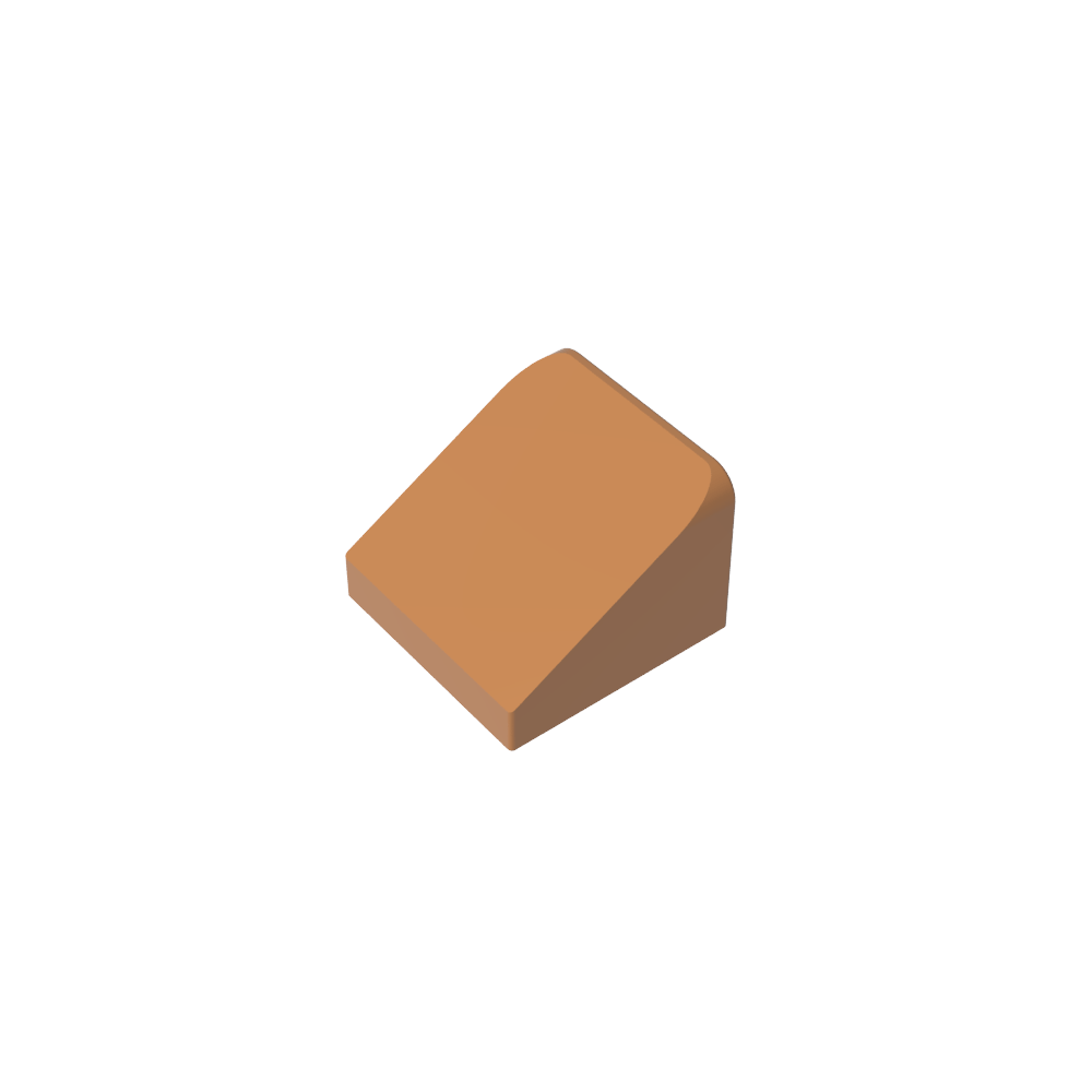 Pendiente 30° 1 x 1 x 2/3 (Pendiente de queso), Pendiente 30 1 x 1 Pendiente-MyGobricksEs