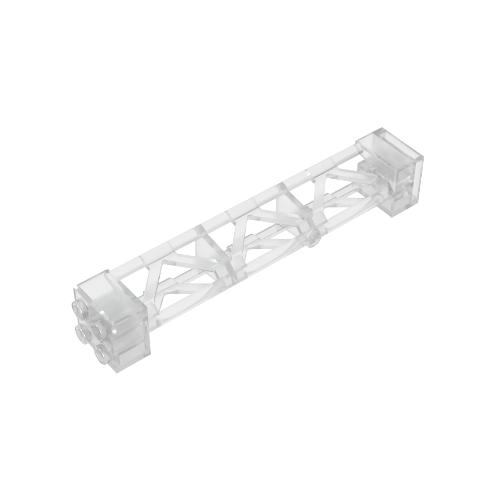 Soporte 2 x 2 x 10 Viga Triangular Vertical - Tipo 3 - Agujero de Eje, 3 Postes-MyGobricksEs