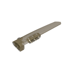 Carenado de panel técnico n.° 5 largo liso, lado A-MyGobricksEs