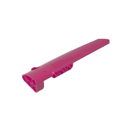 Carenado de panel técnico n.° 5 largo liso, lado A-MyGobricksEs