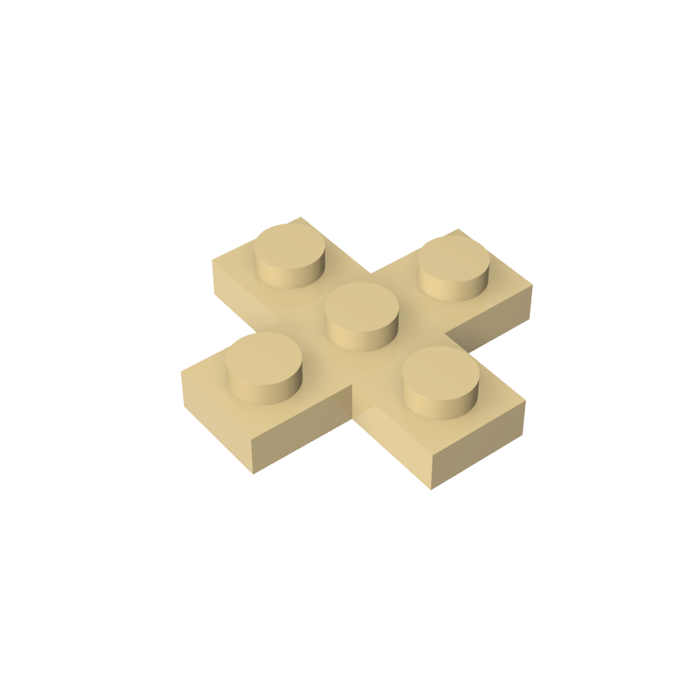 Placa 3 x 3 Cruz-MyGobricksEs