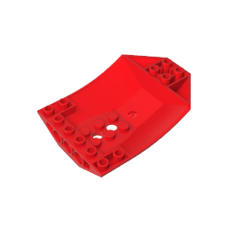 Cabina curva invertida de cuña de 8 x 6 x 2 pulgadas-MyGobricksEs