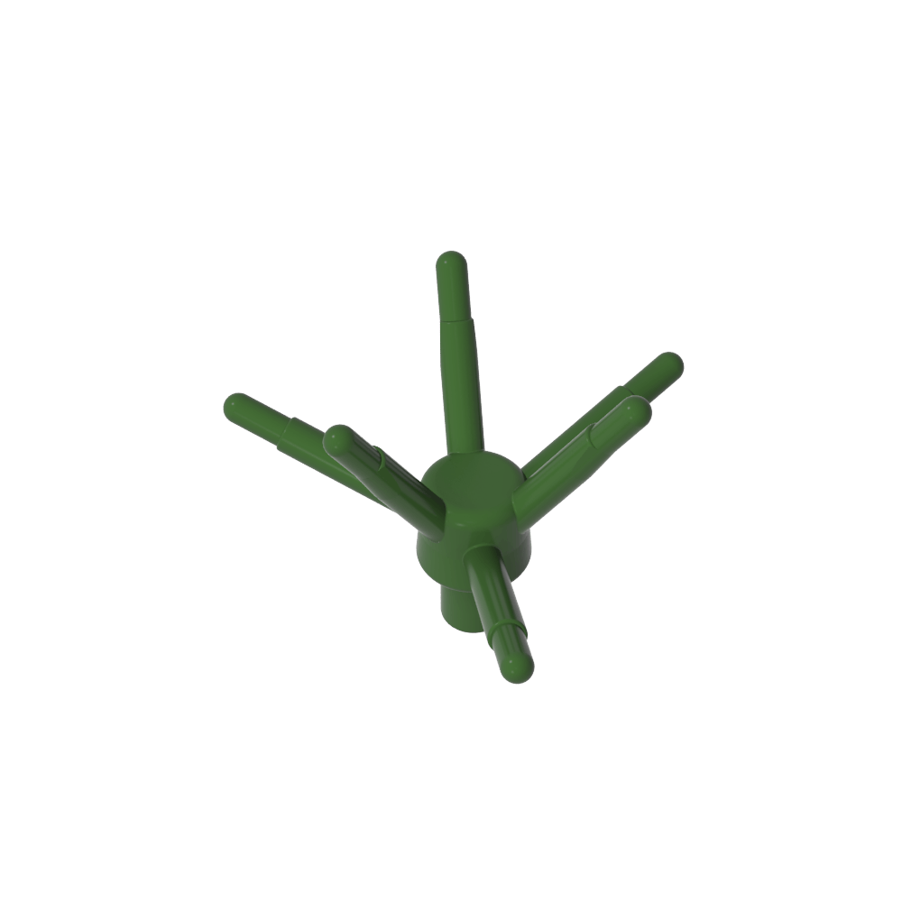 Planta, Tallo de Flor con Barra y 6 Tallos-MyGobricksEs