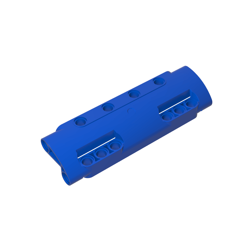 Panel técnico curvo de 11 x 3 con 10 orificios para pasadores a través de la superficie del panel-MyGobricksEs