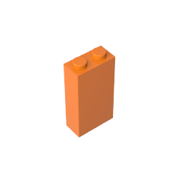 Ladrillo 1 x 2 x 3 con soporte para perno inferior-MyGobricksEs