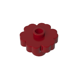 Planta, Flor 2 x 2 - Redonda [Agujero Abierto]-MyGobricksEs