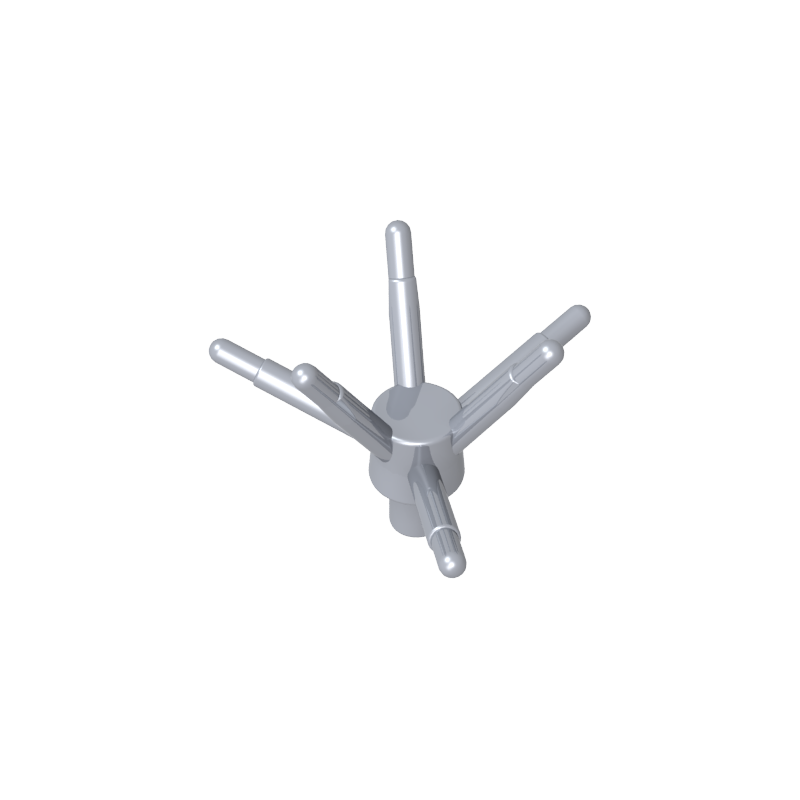 Planta, Tallo de Flor con Barra y 6 Tallos-MyGobricksEs