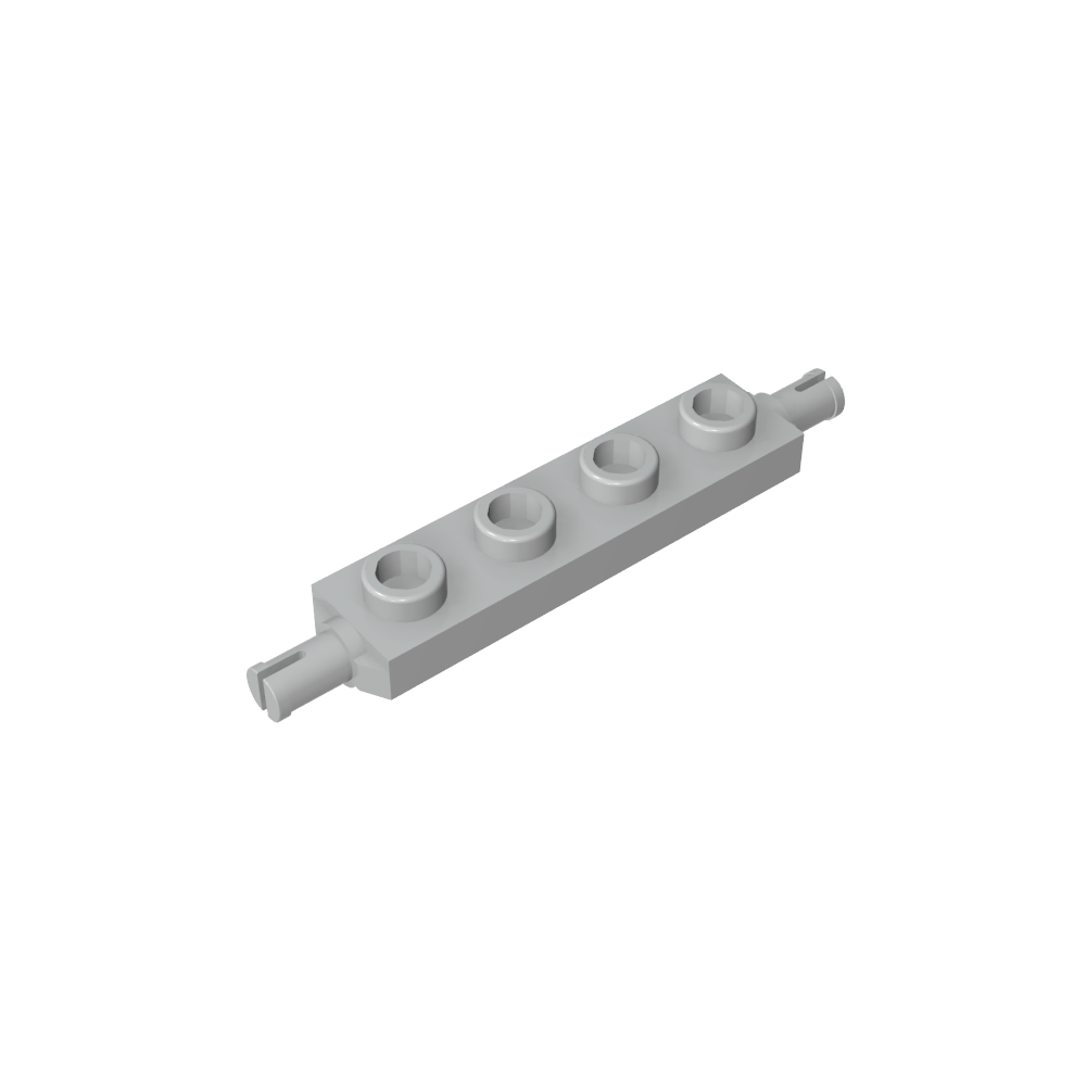 Placa Especial 1 x 4 con Porta Ruedas-MyGobricksEs