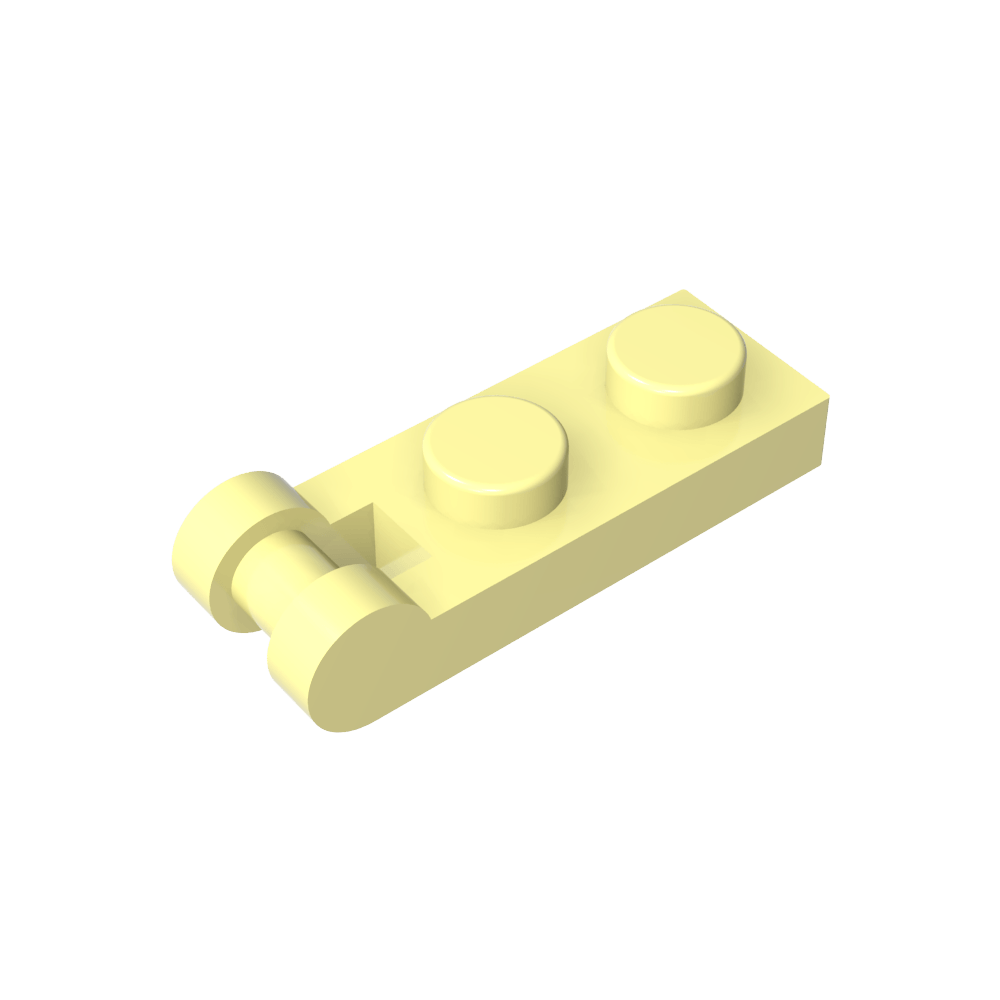 Placa Especial 1 x 2 con Asa en el Extremo [Extremos Cerrados]-MyGobricksEs