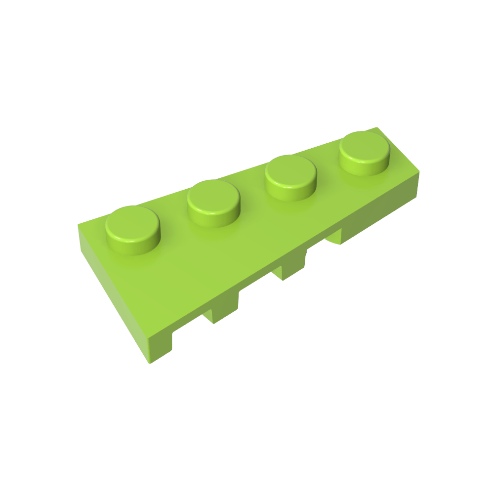 Placa de cuña 4 x 2 derecha-MyGobricksEs