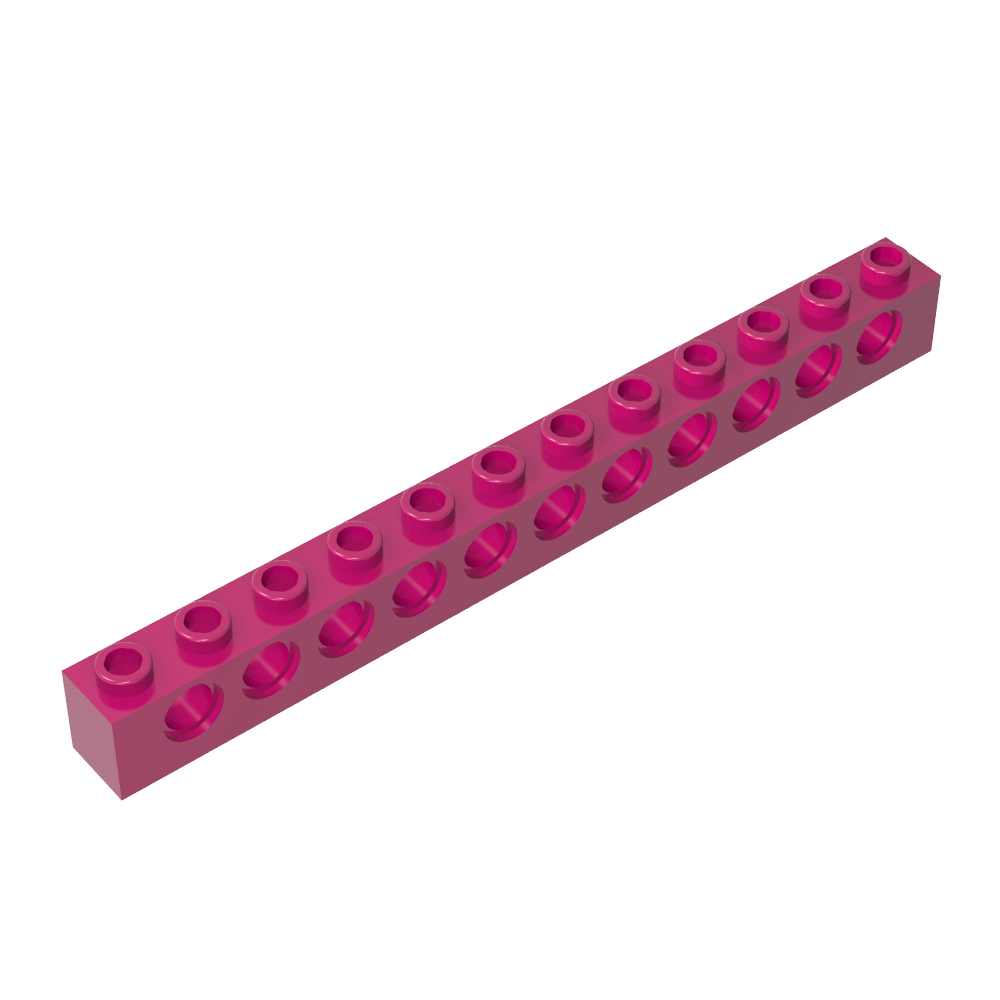 Ladrillo técnico 1 x 12 [11 agujeros]-MyGobricksEs
