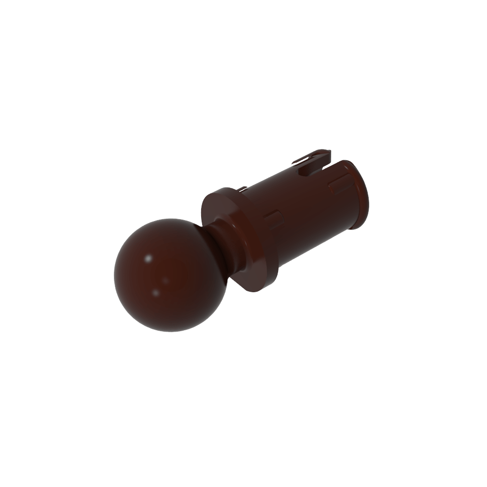 Pasador técnico con crestas de fricción longitudinales y bola de remolque-MyGobricksEs