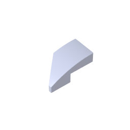 Pendiente curva 2 x 1 con muesca para perno a la derecha-MyGobricksEs