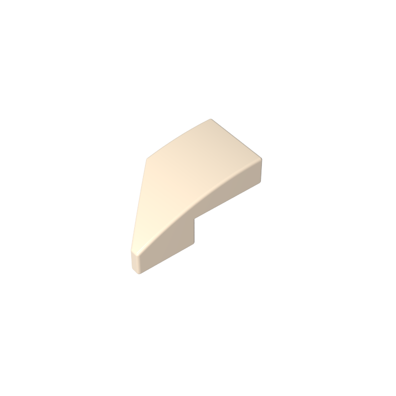 Pendiente curva 2 x 1 con muesca para perno a la derecha-MyGobricksEs