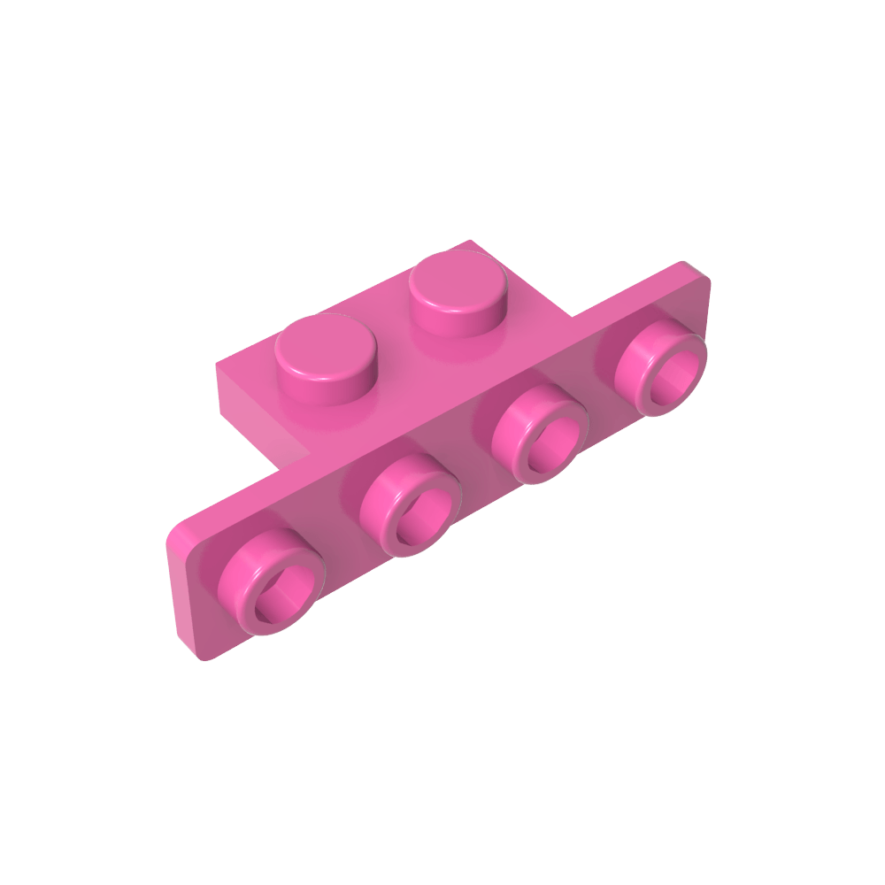 Soporte 1 x 2 - 1 x 4 [Esquinas redondeadas]-MyGobricksEs