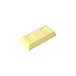 Azulejo especial 1 x 2 con paredes inclinadas, también conocido como dinero/lingote de oro [lingote]-MyGobricksEs