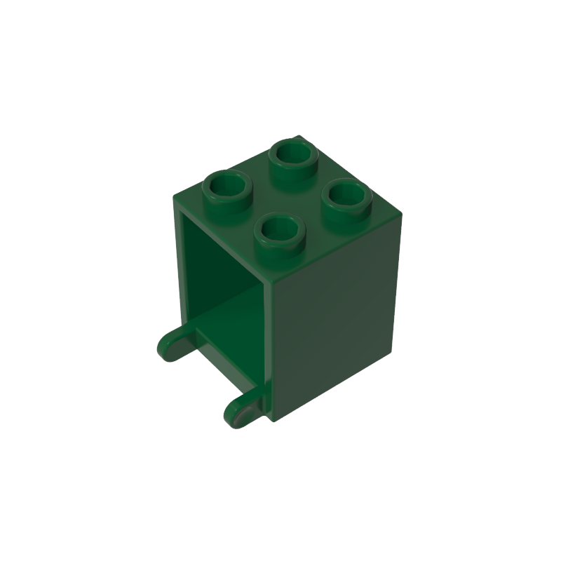 Caja 2 x 2 x 2 [Pernos Huecos]-MyGobricksEs