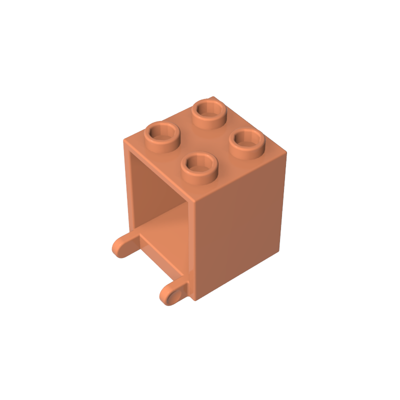 Caja 2 x 2 x 2 [Pernos Huecos]-MyGobricksEs